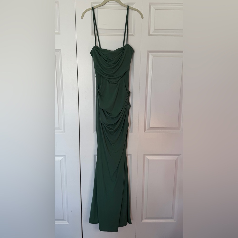 House of CB Green Corset Maxi Dress